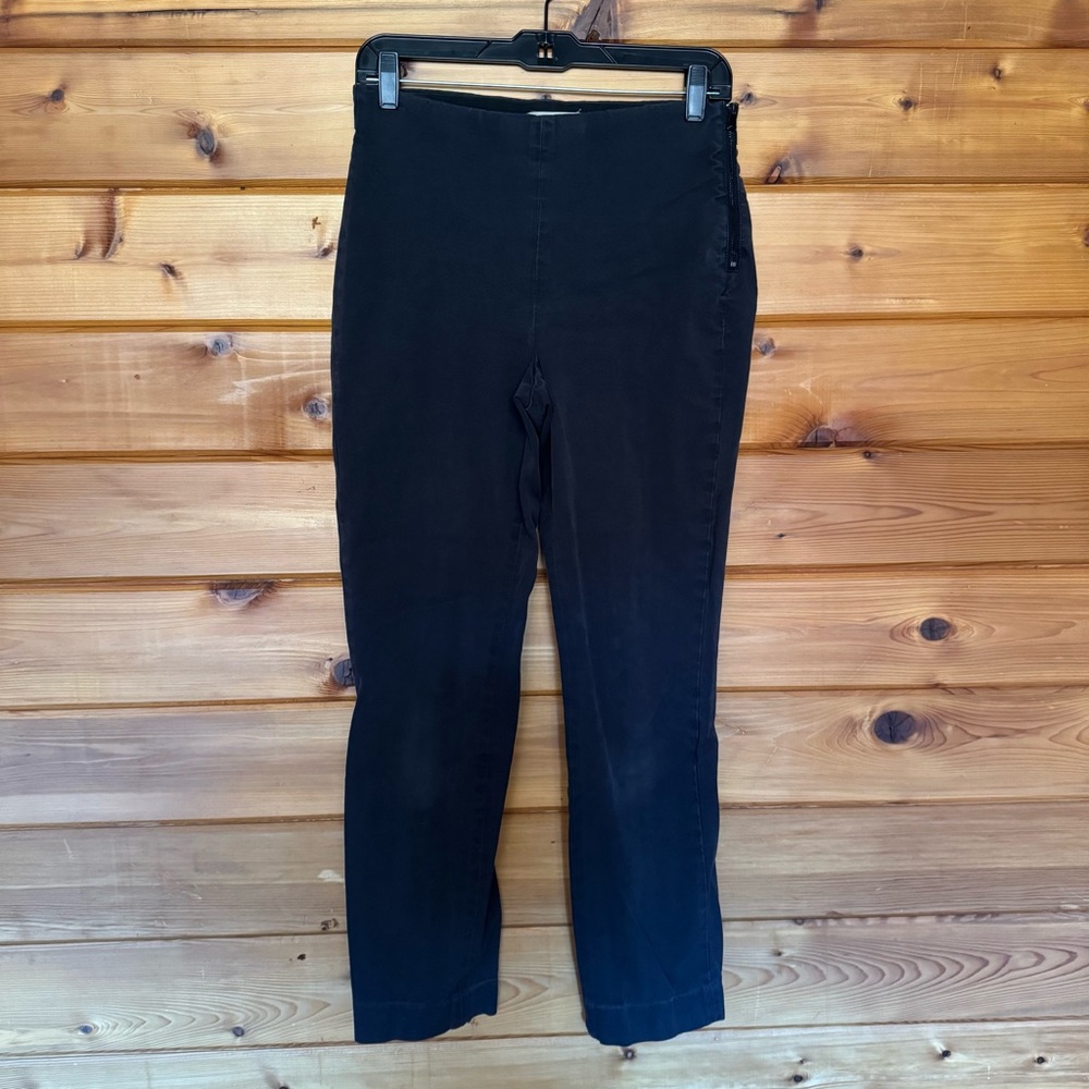 Everlane Black Denim Jeggings with Elastic Waistband & Side Zipper | size 4